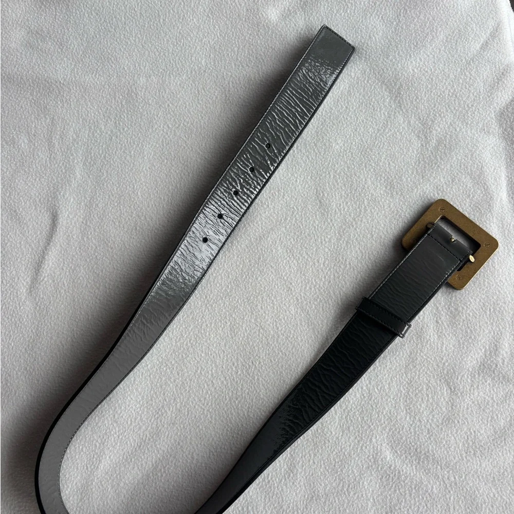 Yves Saint Laurent Patent Buckle Belt - Picture 8 of 8